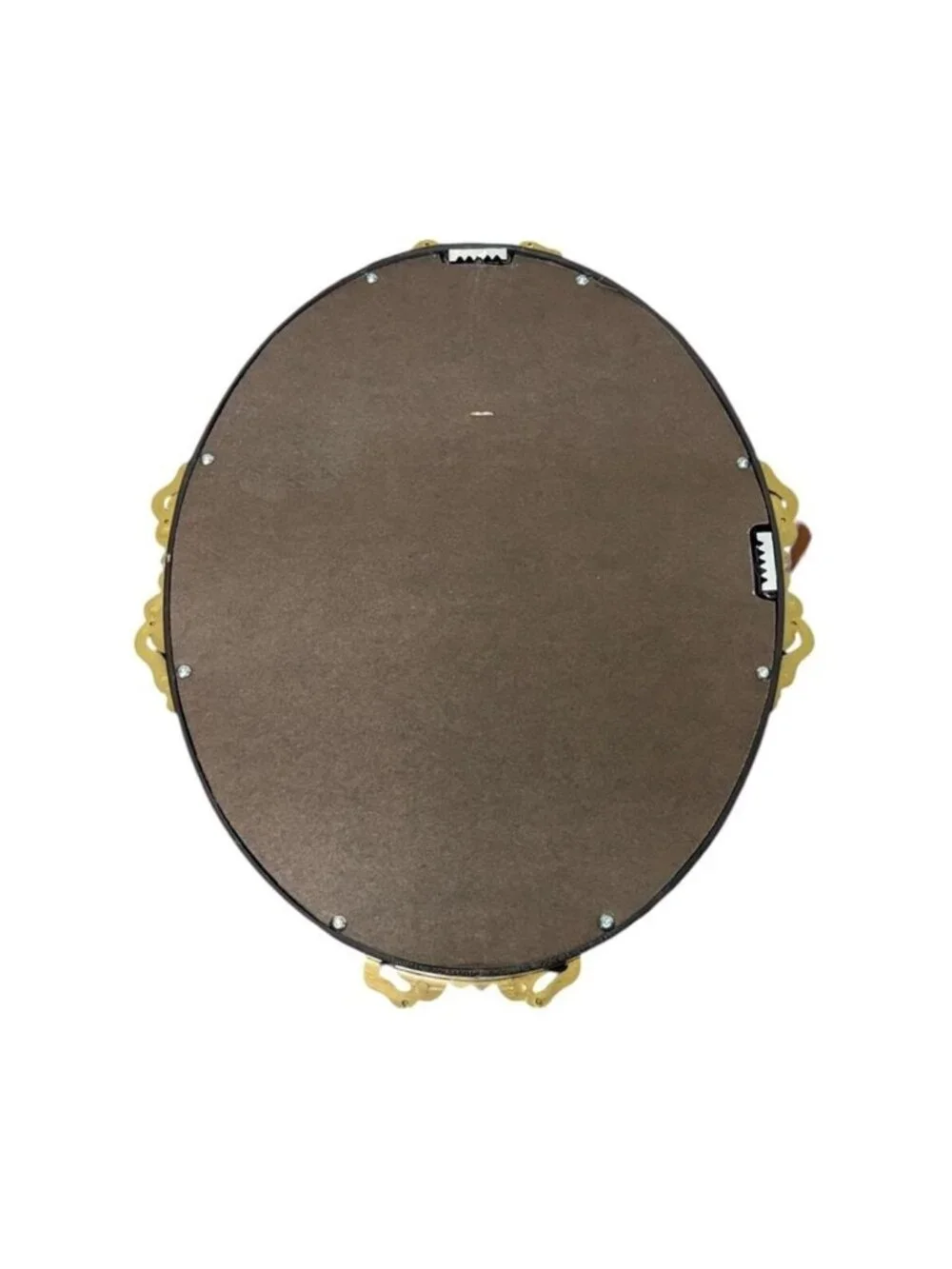 1960s Hollywood Regency gold oval mirror Victorian Baroque style